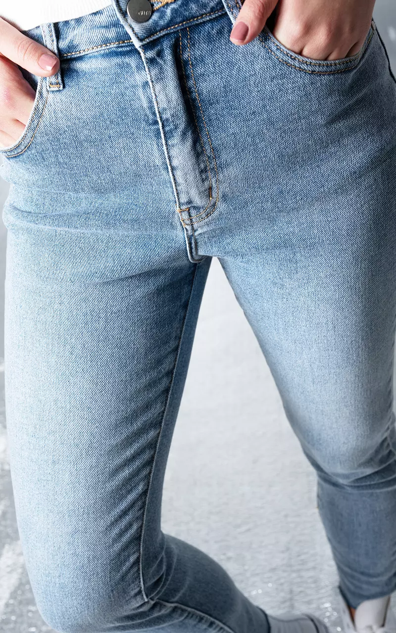 5-Pocket mom jeans Lichtblauw