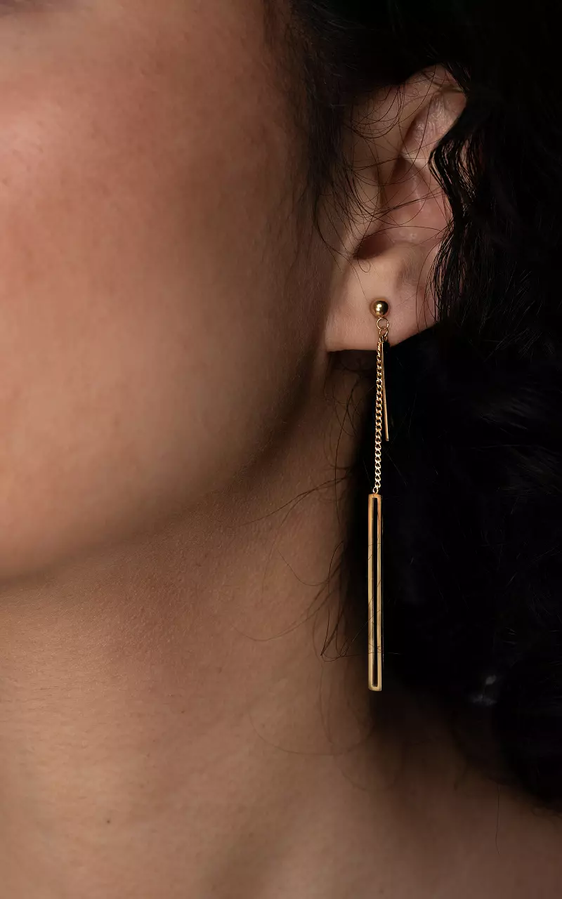 Earrings with pendant Gold
