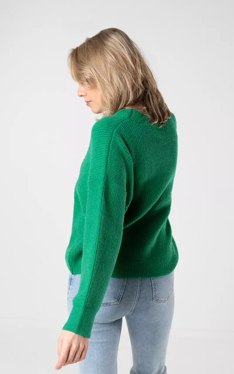 Pullover mit Rundhalsausschnitt Grün