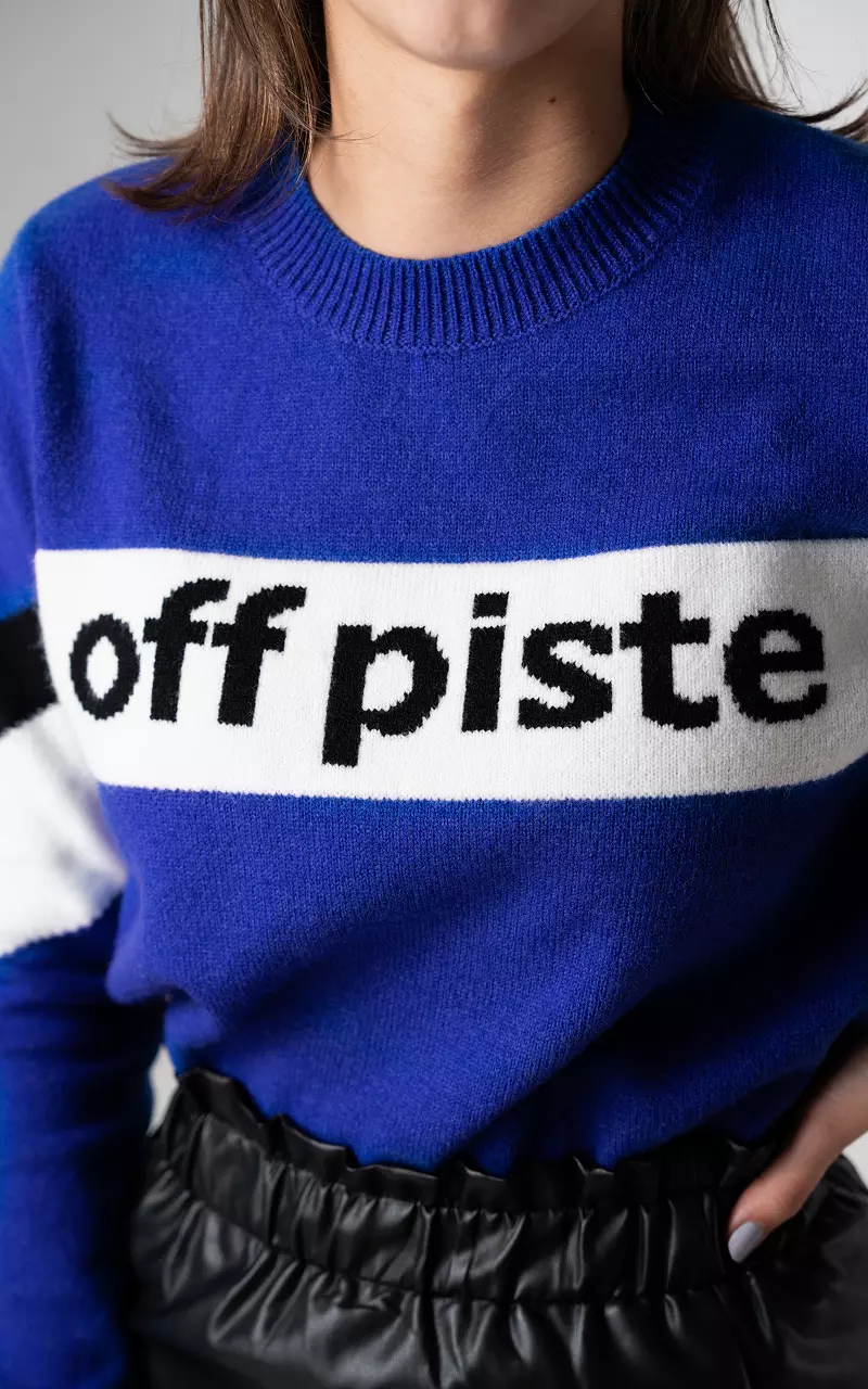 Sweater Off Piste Cobalt Blue White