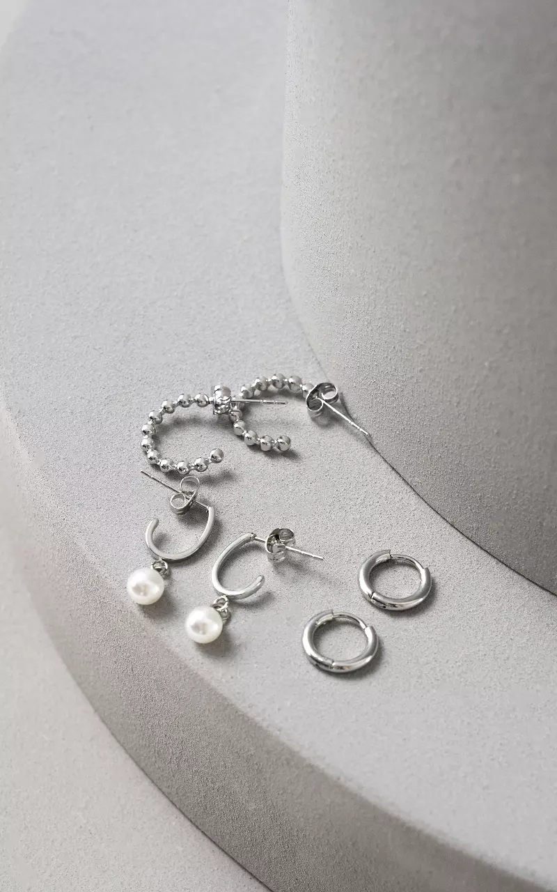 Set of earrings Silver