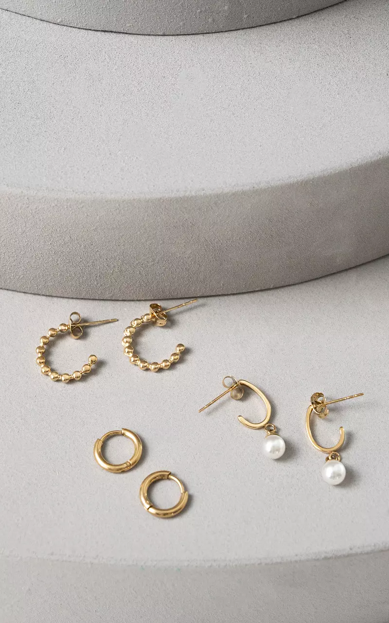 Set of earrings Gold