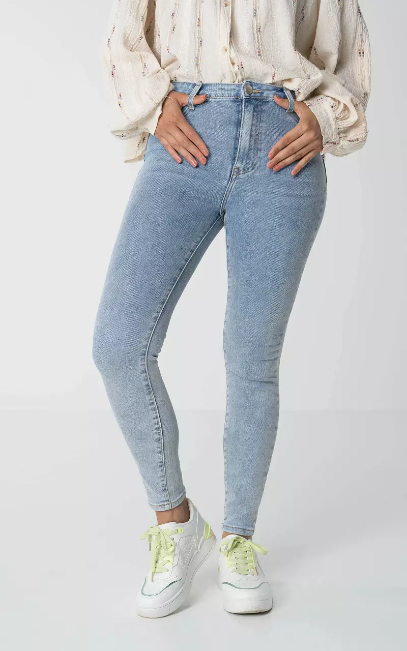 Push-up skinny jeans Lichtblauw