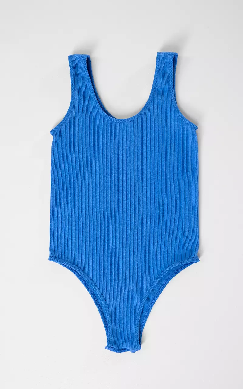 Body met ronde hals Kobalt Blauw