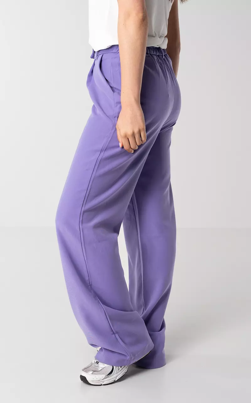Straight wide leg pants Purple