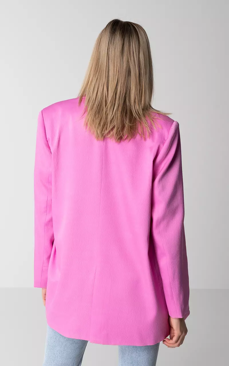 Oversized blazer with shoulder pads Pink