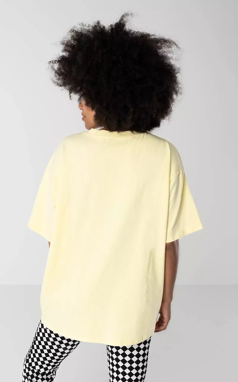 Oversized basic shirt Yellow