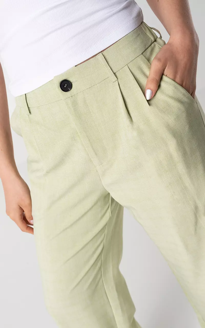 Wide leg pants Light Green