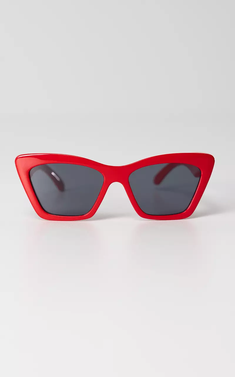 Cate-eye sunglasses Red
