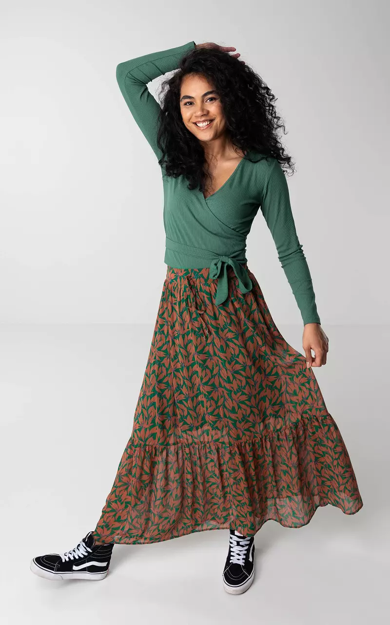 Skirt #92066 Green Brown