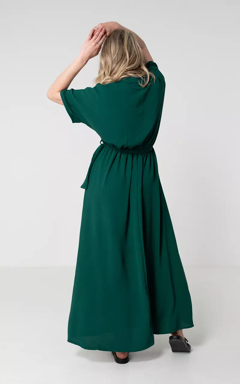 Monki Shirt dress - green dark/dark green 