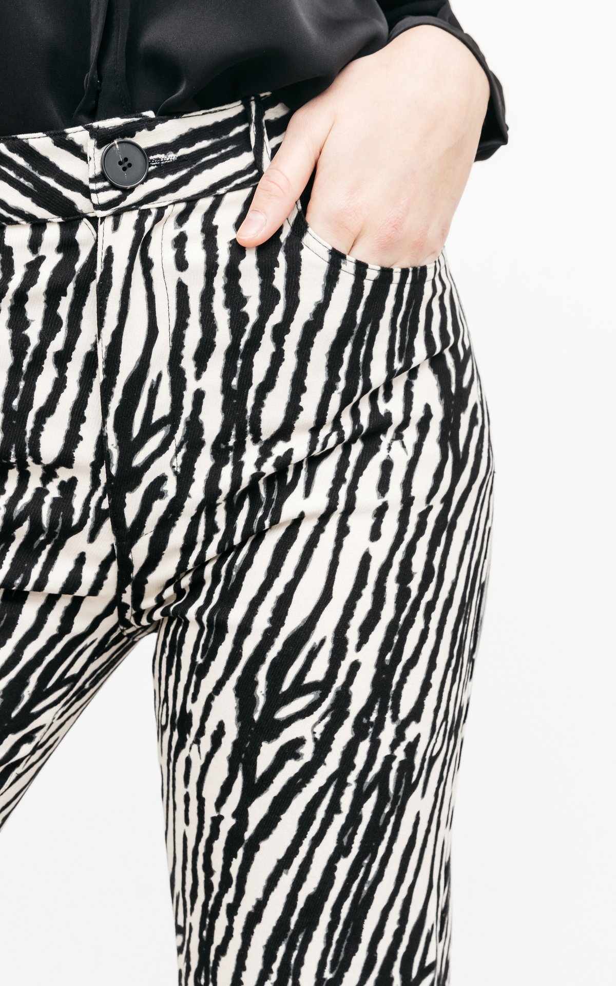 flared zebra pants