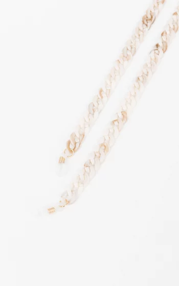 Cord with gold-plated details cream