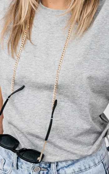 Gold plated sunglasses cord gold