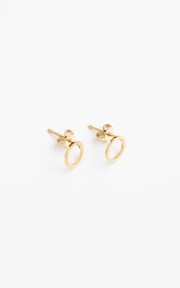 Stainless steel earrings gold