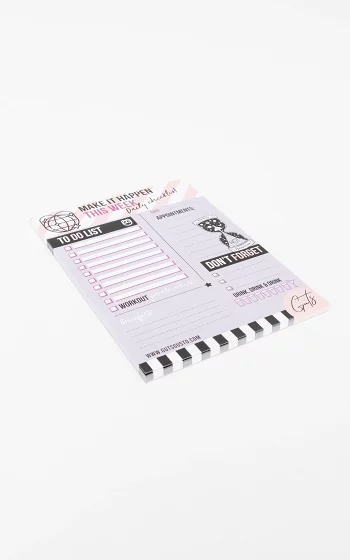 Daily planner lilac light pink