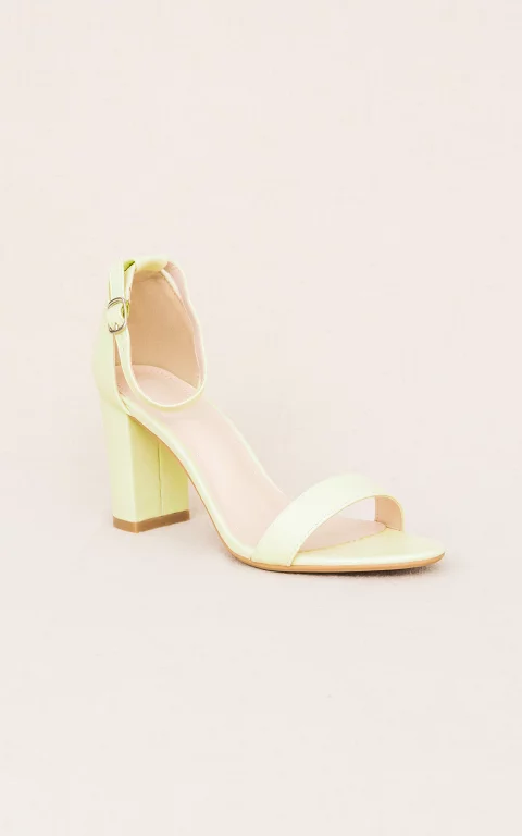 Heels with ankle straps light green