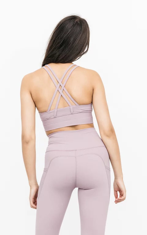 Non-padded sports top pink