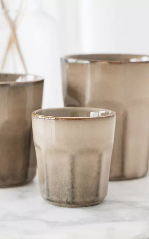 Ceramic espresso cup beige