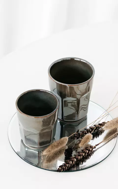 Ceramic mug dark green