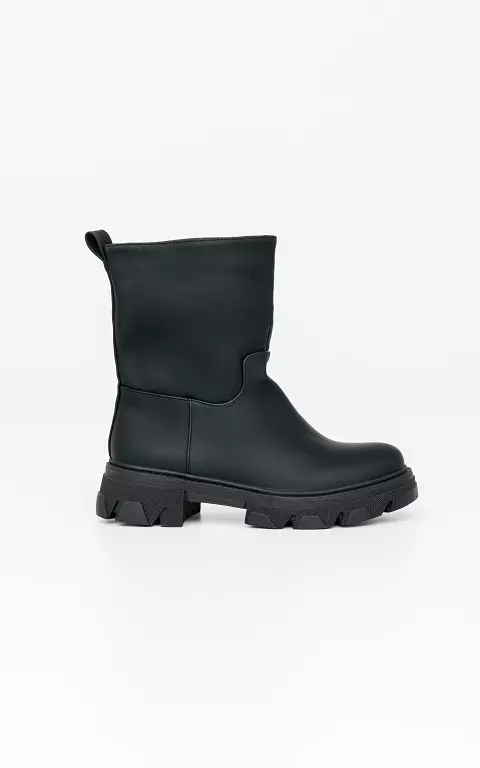 Imitation-leather rough boots 