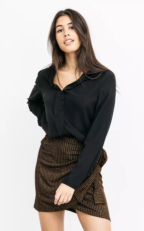 Blouse with see-through details 