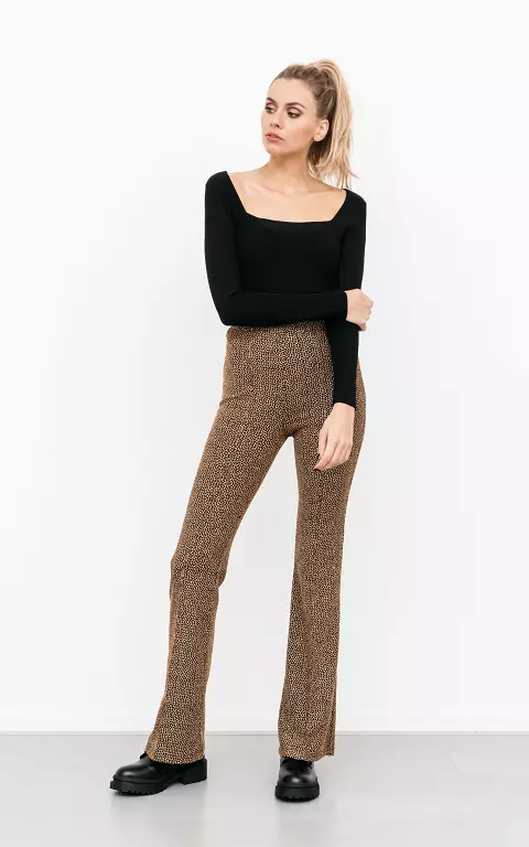 Flared pants with print 