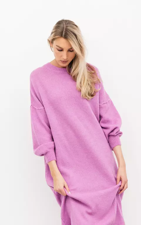 Oversized Sweater-Kleid pink