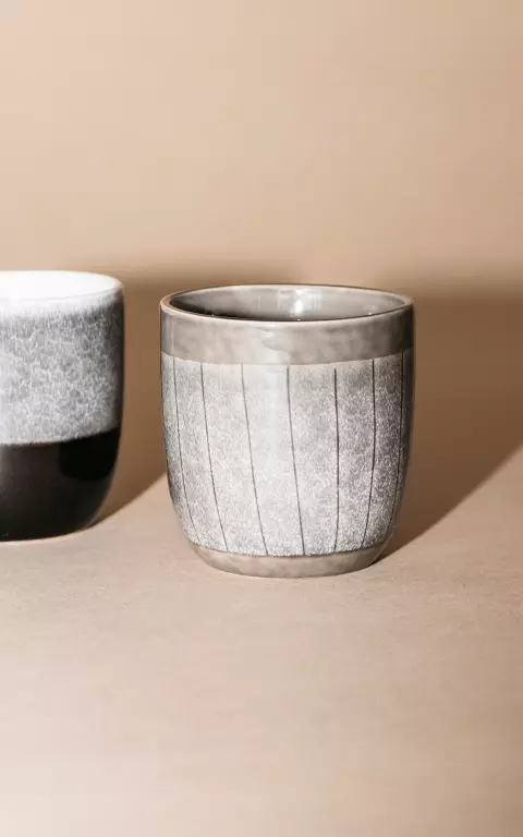 Handmade ceramic mug dark grey
