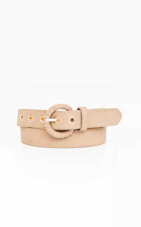 Belt with gold-coated clasp beige gold