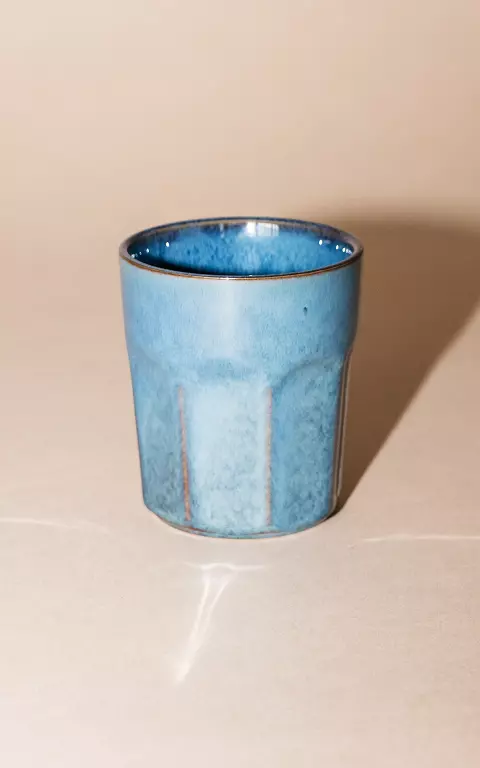 Keramiktasse blau