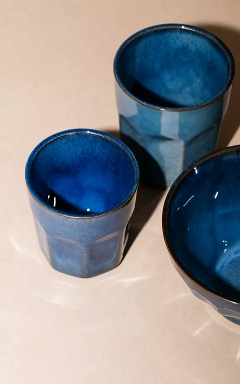 Kaffeetasse aus Keramik blau