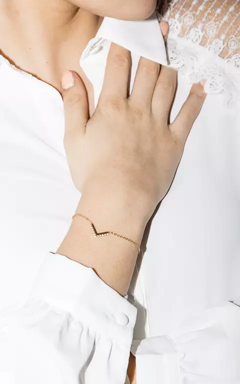 Dezentes Edelstahl-Armband gold