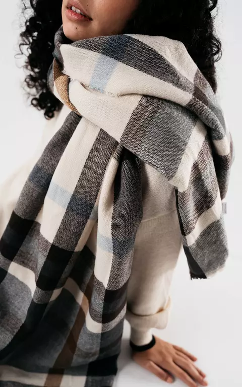 Schöner Schal mit kariertem Design 