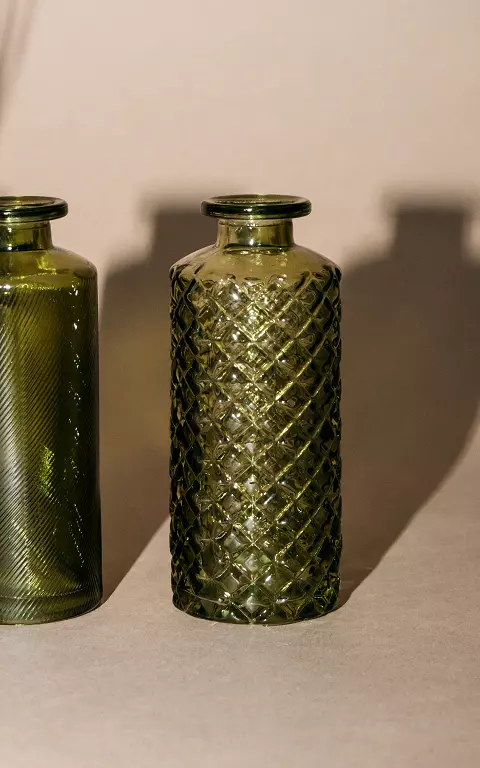 Reliefglas-Vase 