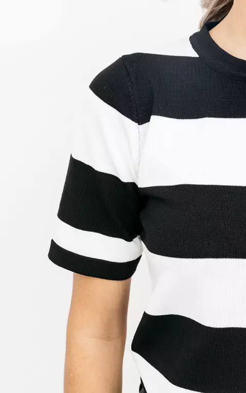 Striped t-shirt  black white
