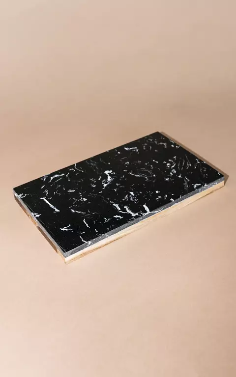 Marble and wood serving board 