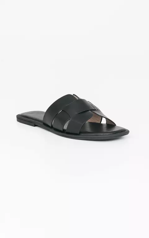 Slippers with soft footbed black