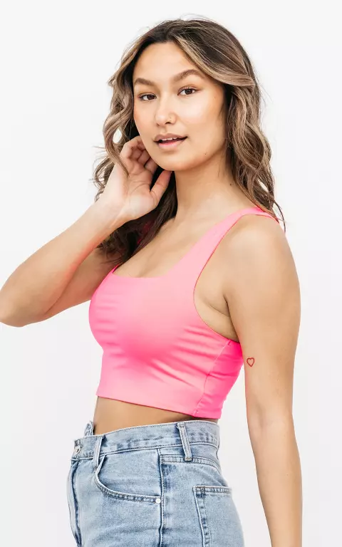 Crop top with squared neckline 