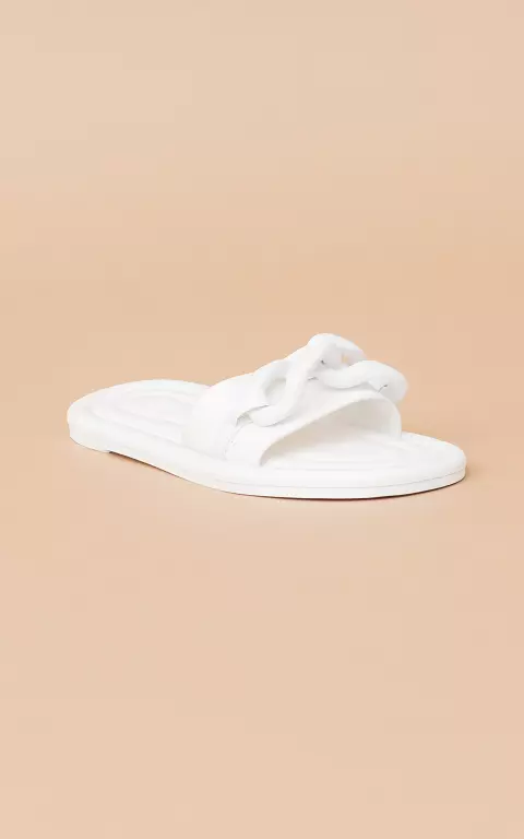 Flip-flops with soft footbed white
