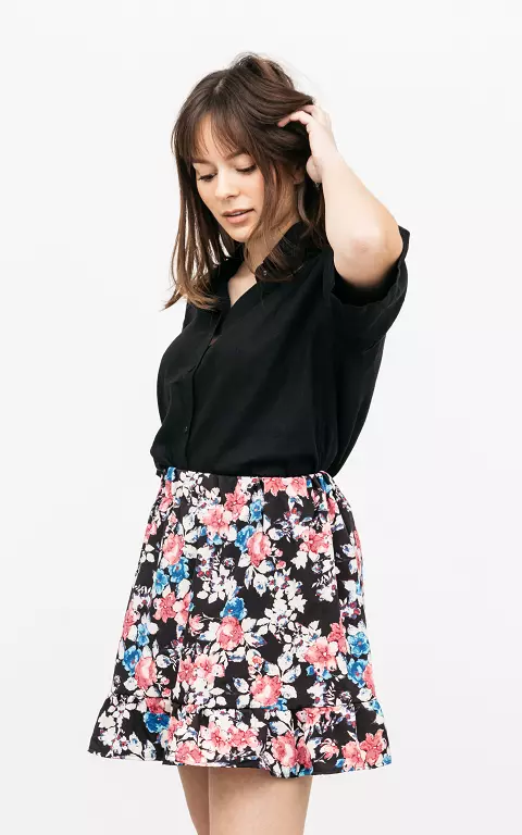 Skirt with floral print 