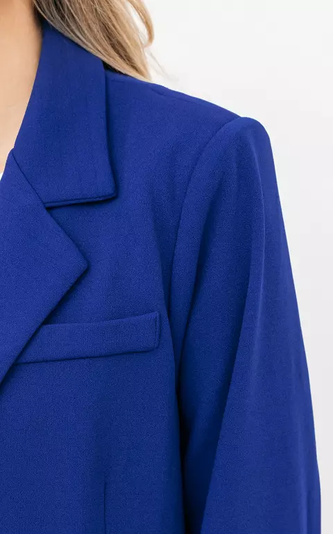 Blazer with shoulder pads cobalt blue