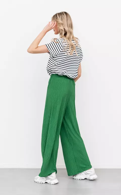 Pleated pants green