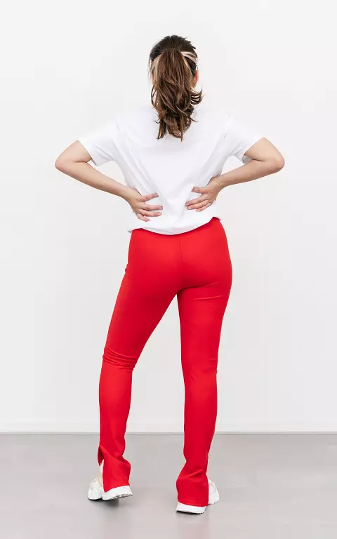 Pants with split red