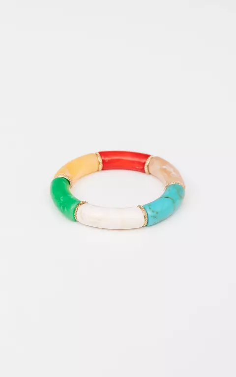 Marble look armband multicolor
