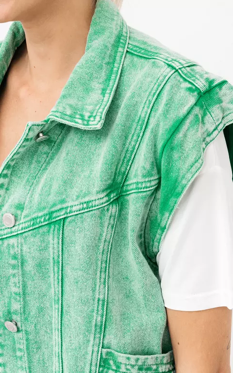 Waistcoat with side-pockets green