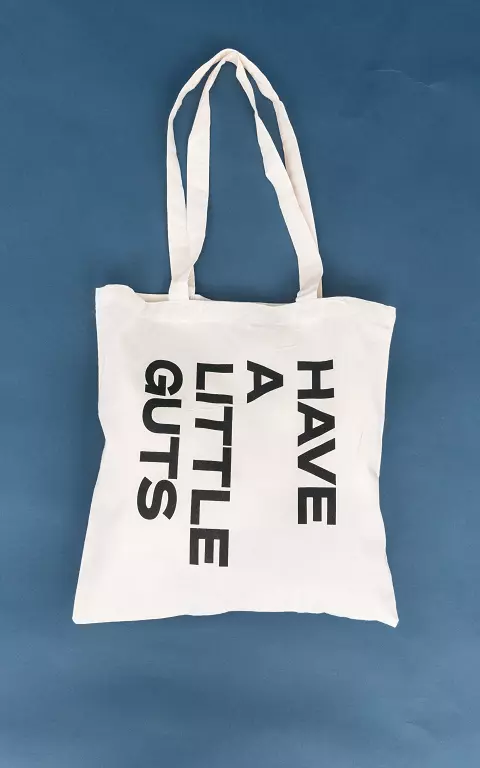 Tote bag "Have a little Guts" cream black