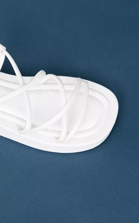 Sandaal met bandjes wit