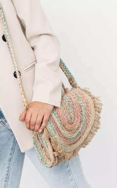 Bag with adjustable strap multicolor