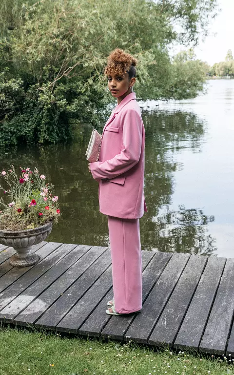 Hose mit weitem Bein pink